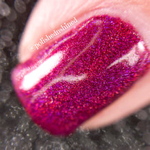 pink fuchsia holo nail polish crystal knockout festival of fate