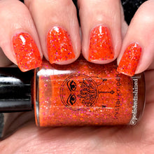 bright orange glitter jelly nail polish crystal knockout gettin' jiggy miami slammin' 90s