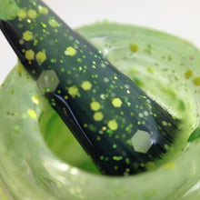 bright green glitter crelly nail polish crystal knockout magical cabbage storyteller magic