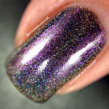 purple black holo rainbow nail polish crystal knockout specters of the sky