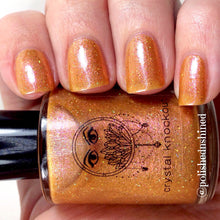 peach orange holo nail polish