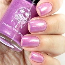 pink purple thermal color changing mood nail polish crystal knockout take back your pearls