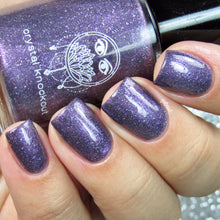 purple lavender glitter nail polish crystal knockout the high priestess