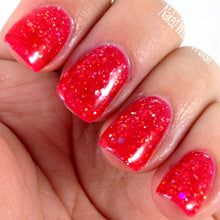 red jelly glitter holo nail polish crystal knockout they call me mimi