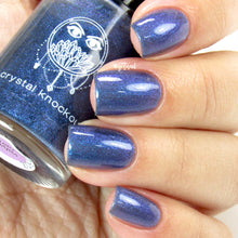 blue thermal color changing nail polish crystal knockout velvet rain