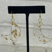 Shimmer Moon Gold Foil Earrings